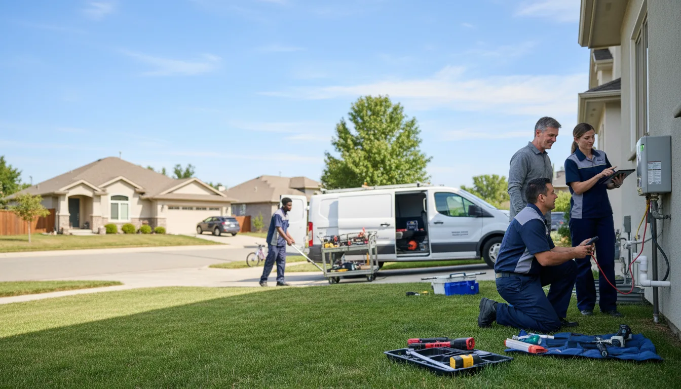 Tankless water heater service in Leawood, KS